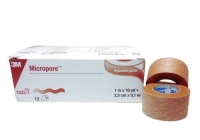 MICROPORE TAPE SKIN TONED 25MM, 12